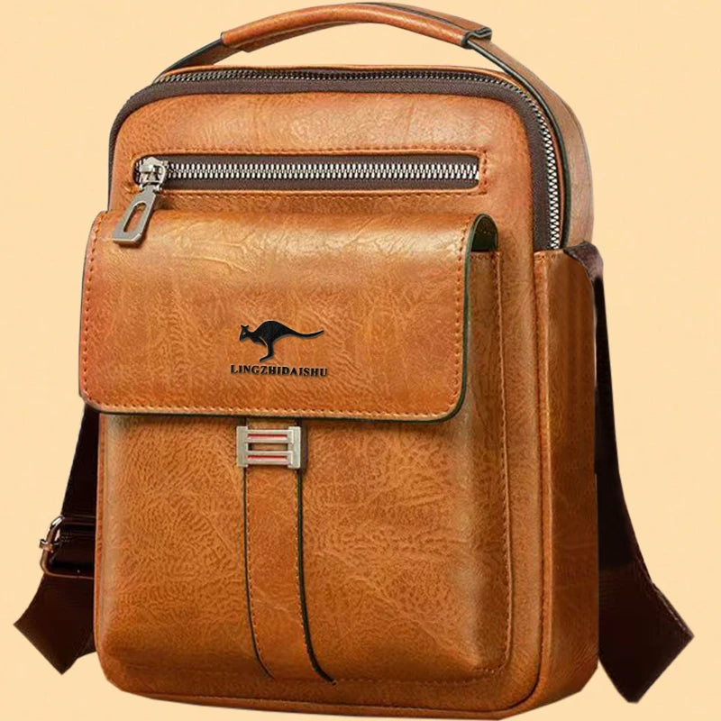 Besace Messenger PU Imperméable Multi-Poches Business Voyage – CLEVI Paris