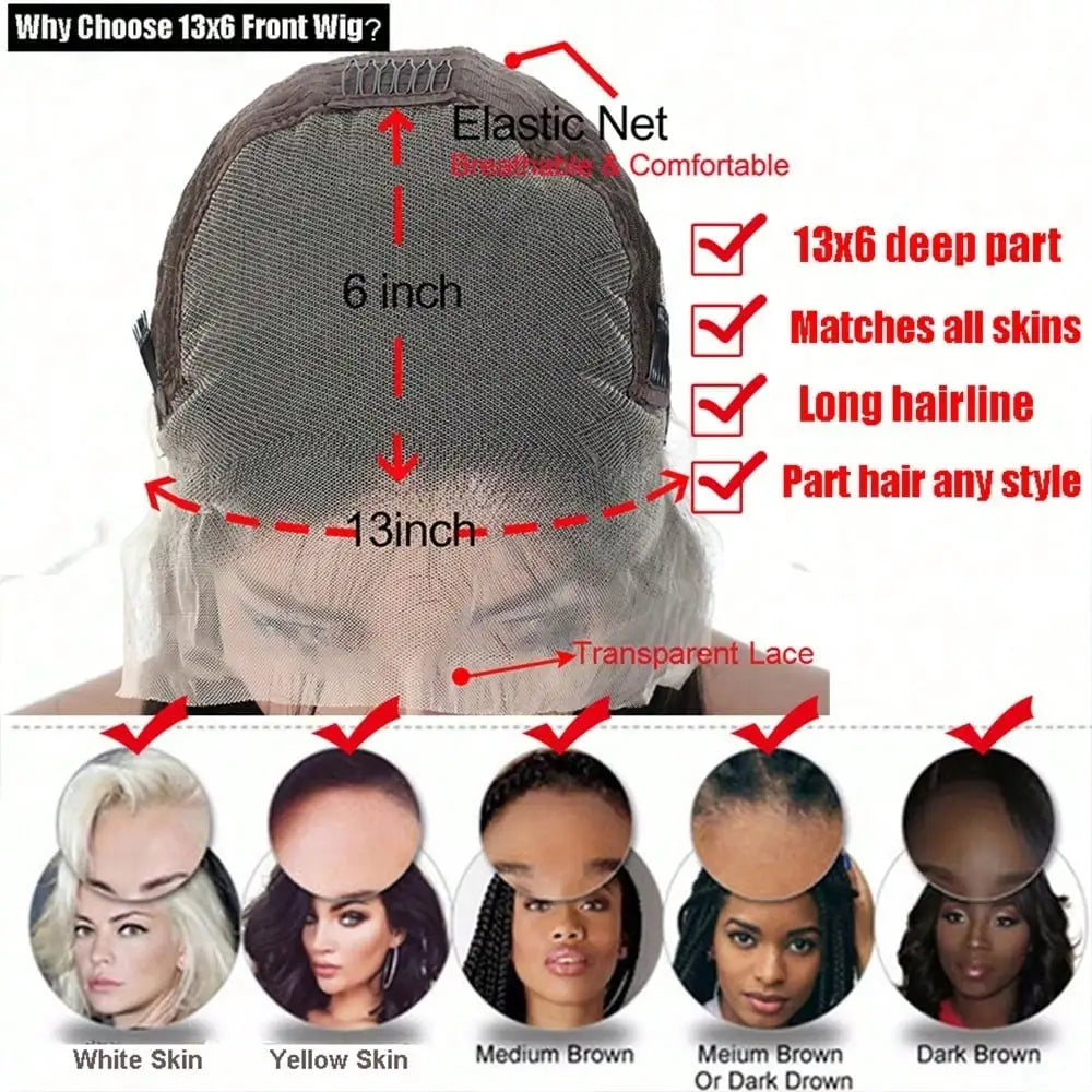 Perruque Body Wave Cheveux Humains HD Lace Front 13x4 – CLEVI Paris