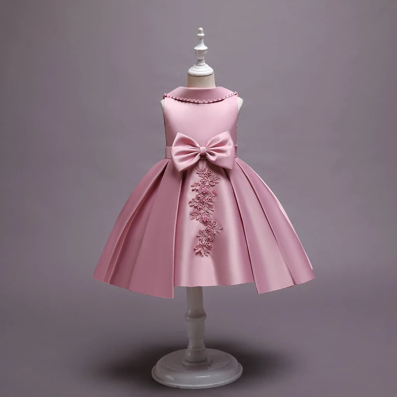 Robe princesse fille de cérémonie à fleurs – CLEVI Paris