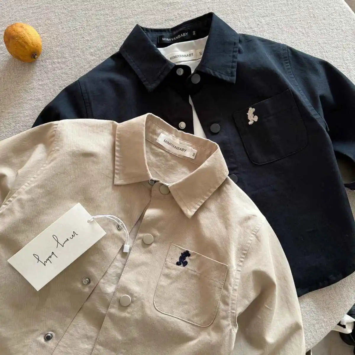 Chemise enfant unisexe à manches longues – CLEVI Paris