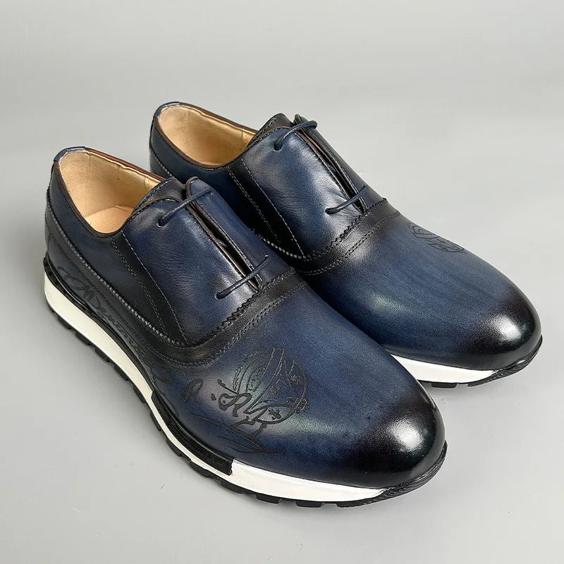 Sneakers homme en cuir à lacets ZX65 – CLEVI Paris