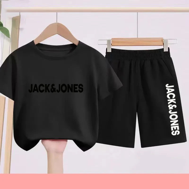 Ensemble enfant imprimé T-shirt et short – CLEVI Paris