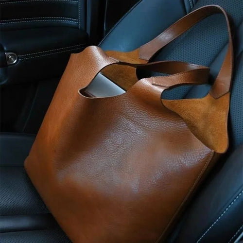 Cabas PU Matte Femme Grande Capacité Luxe Casual 2025 – CLEVI Paris
