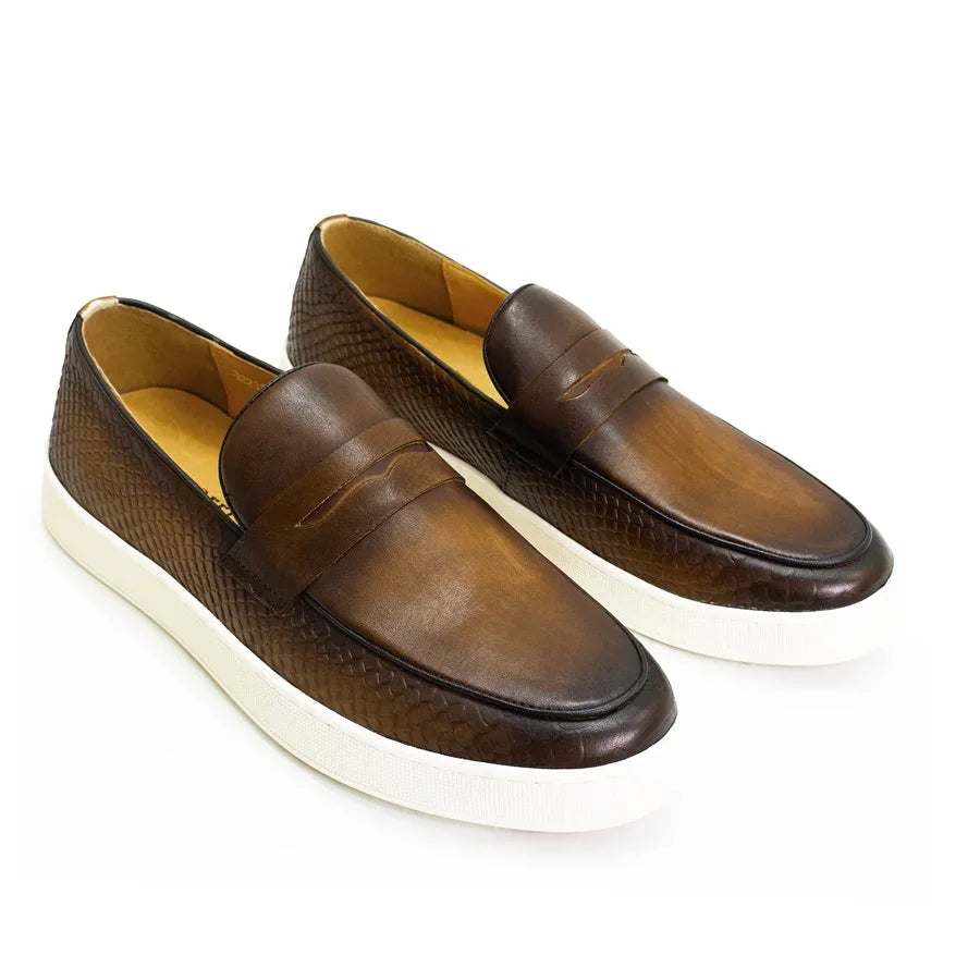 Mocassins homme en cuir à enfiler 2231-4 – CLEVI Paris