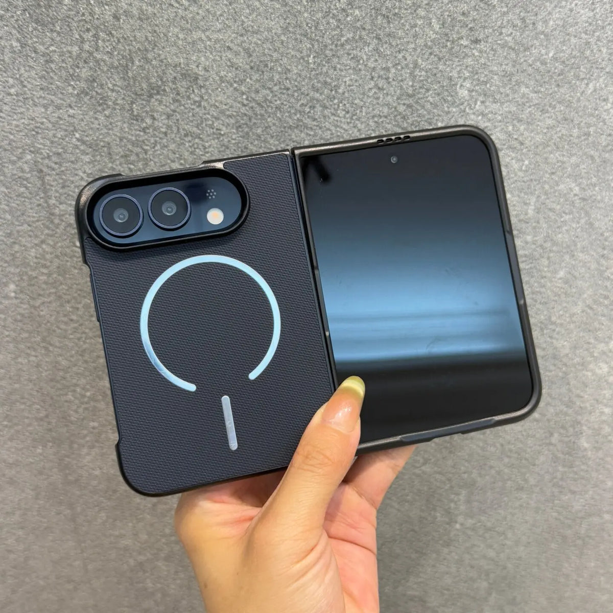 Coque iPhone Duo simili cuir compatible MagSafe – CLEVI Paris