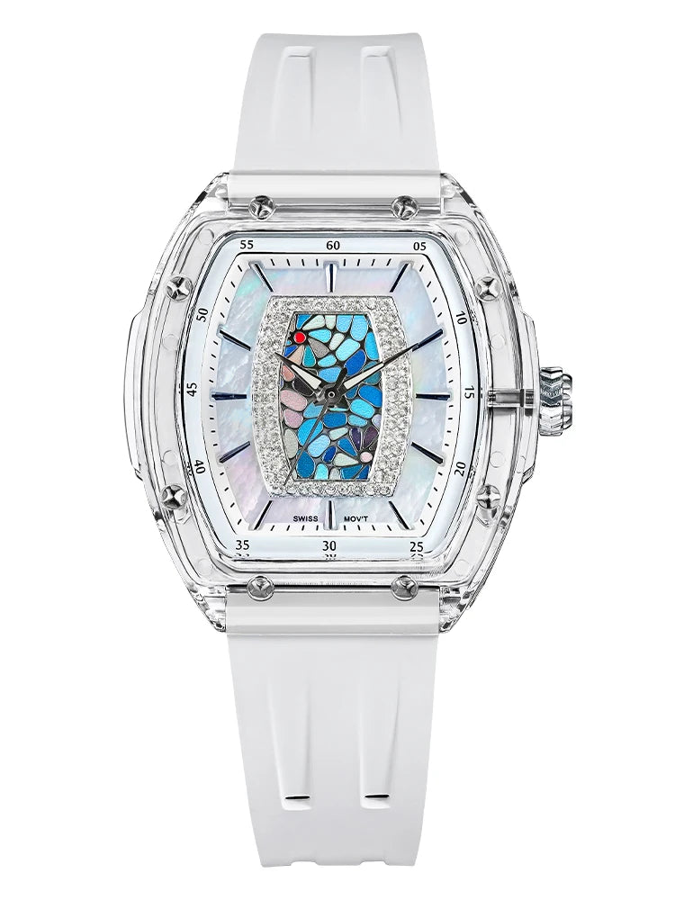 TSAR BOMBA TB-8219L Montre Femme Quartz Cristal Saphir Élégante – CLEVI Paris