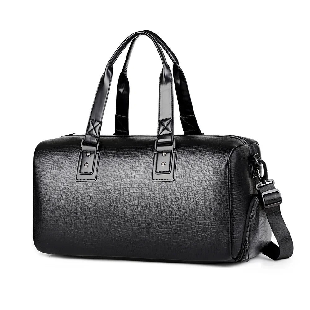 Sac de Voyage Homme PU Imperméable Grande Capacité 50x24x24cm – CLEVI Paris