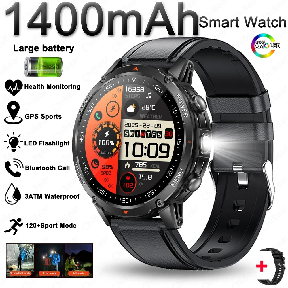 Montre ChiBear AMOLED 1,53″ lampe torche – CLEVI Paris