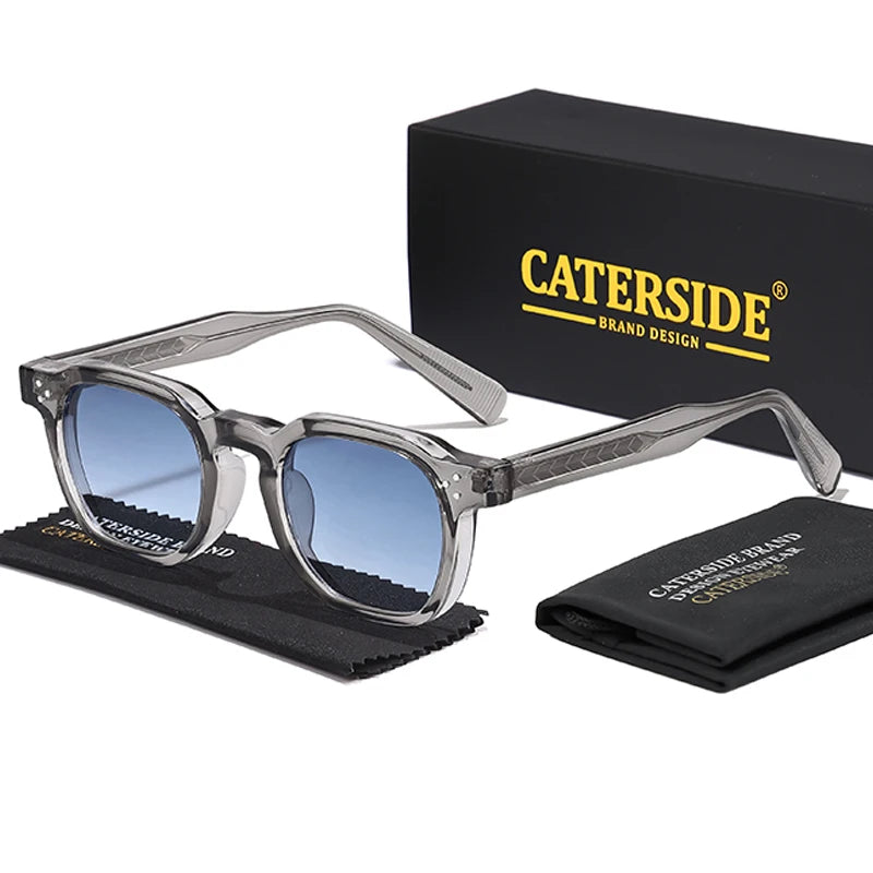 Lunettes de Soleil Caterside Style Punk Petit Cadre Carré UV400 Unisexe – CLEVI Paris