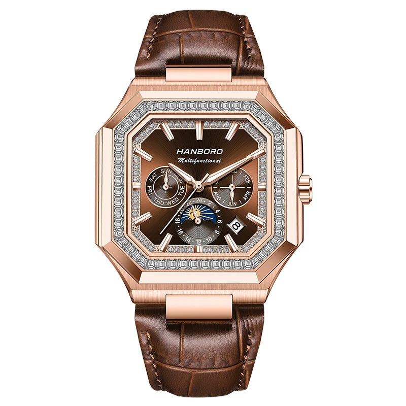 Montre automatique carrée HANBORO – CLEVI Paris