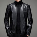 Veste homme en cuir zippée, noir ou café – CLEVI Paris