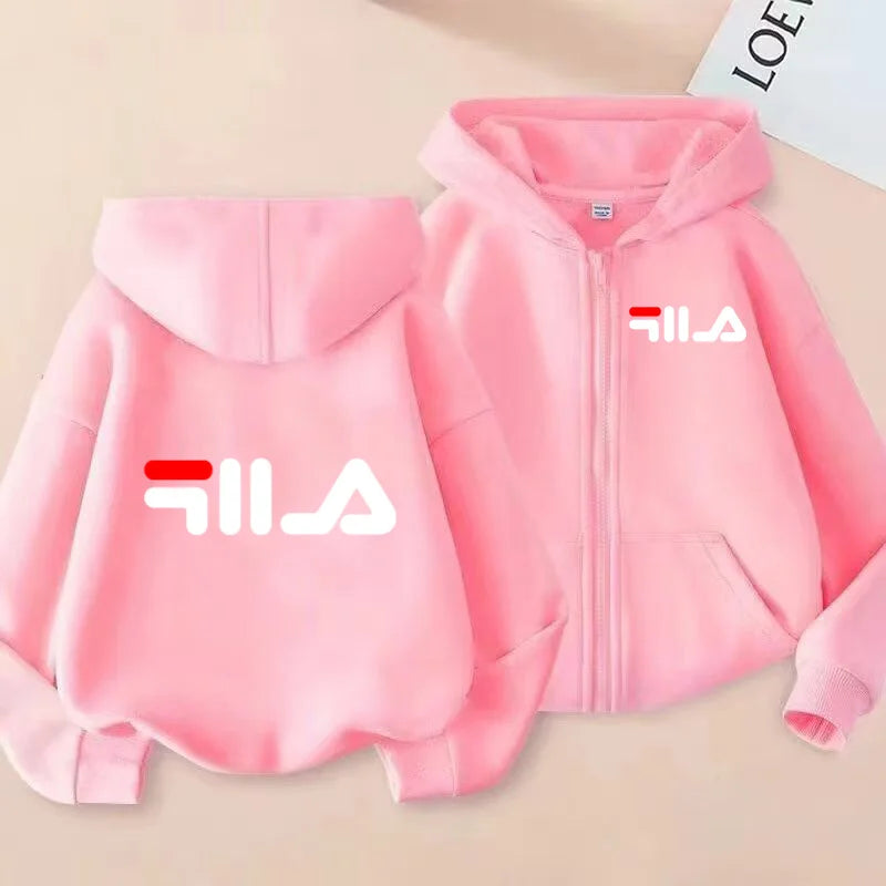 Sweat enfant zippé à capuche unisexe – CLEVI Paris