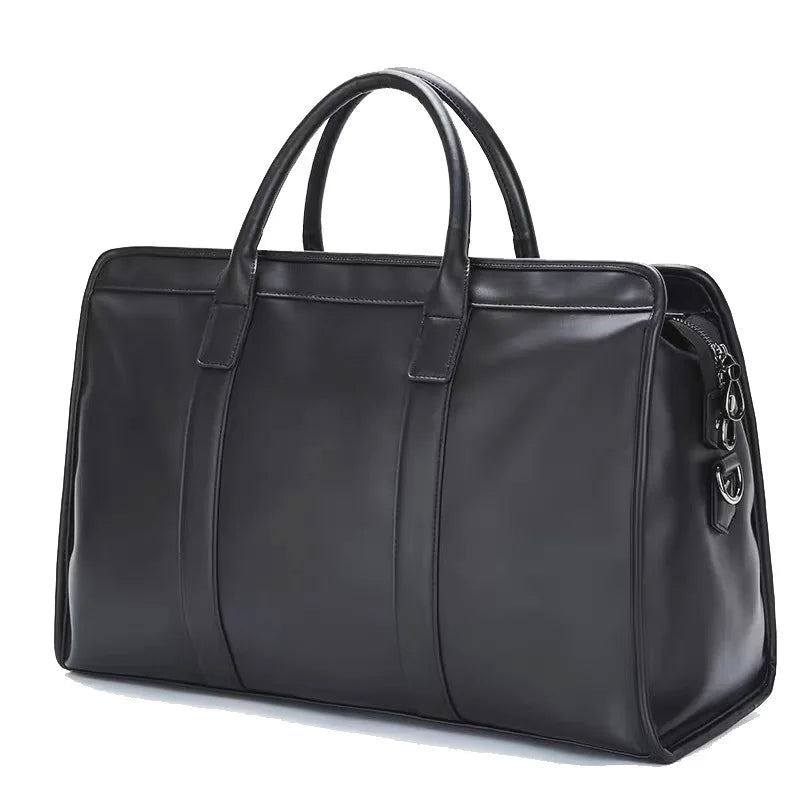 Sac Polochon PU Voyage Business Unisexe Multi-Port 48x33cm – CLEVI Paris