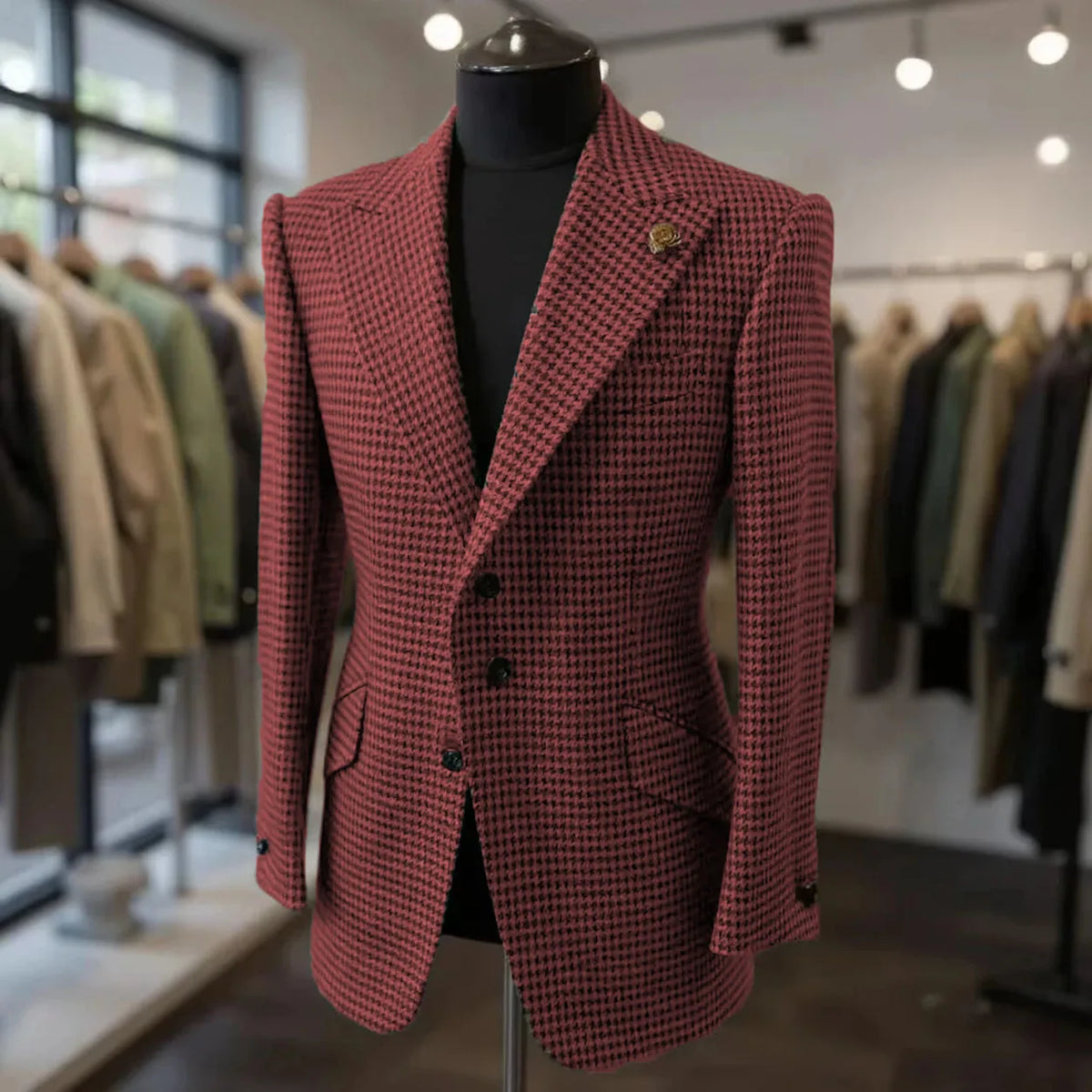 Blazer homme pied-de-poule – CLEVI Paris