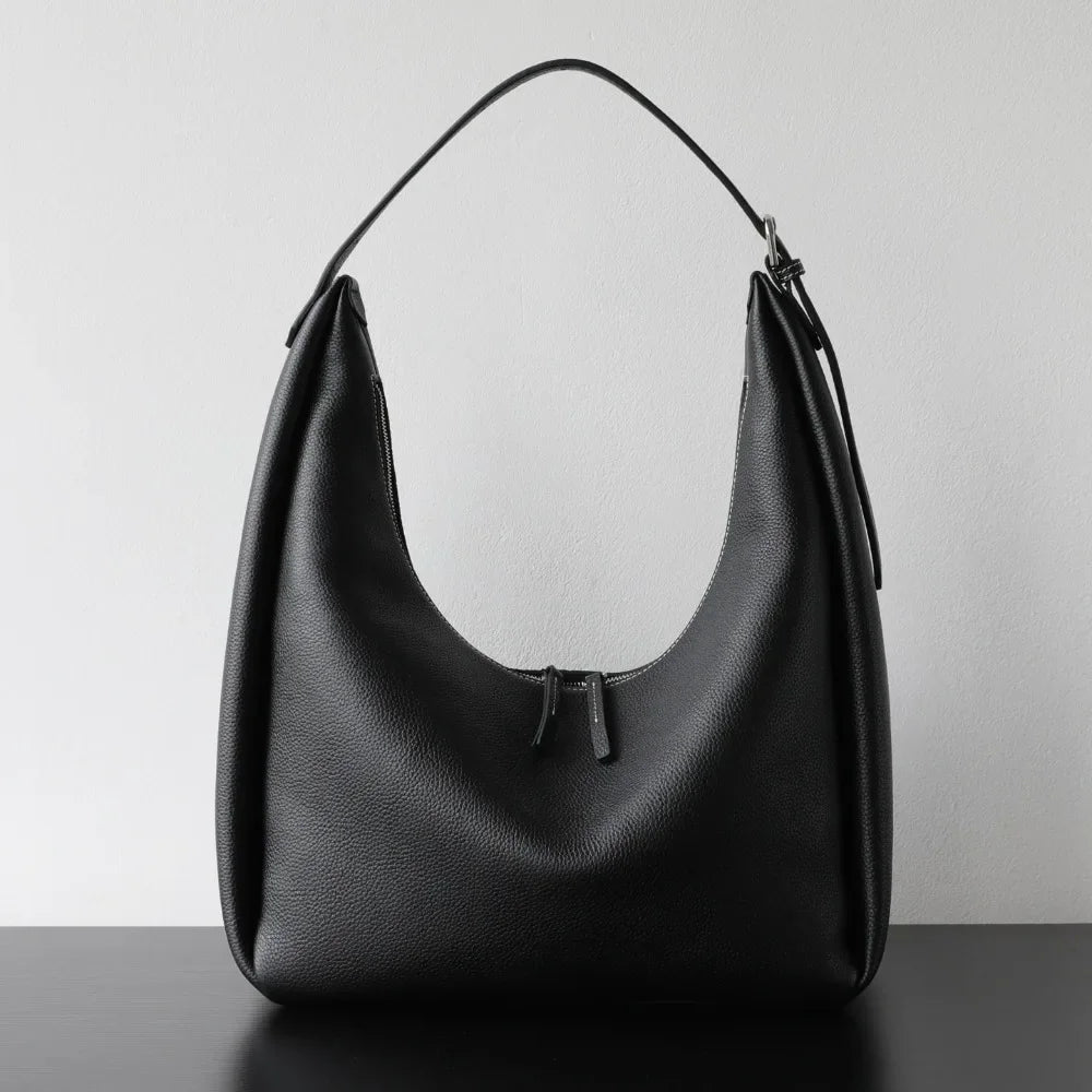 Sac Hobo Femme Cuir PU Grain 28x15x40cm – CLEVI Paris