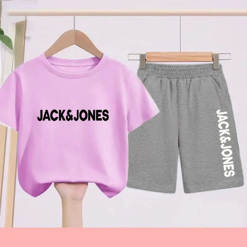 Ensemble enfant imprimé T-shirt et short – CLEVI Paris