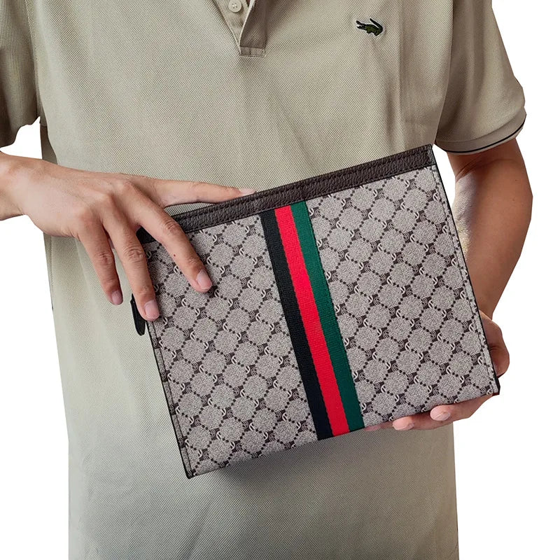 Pochette homme zippée 26 × 21 cm – CLEVI Paris