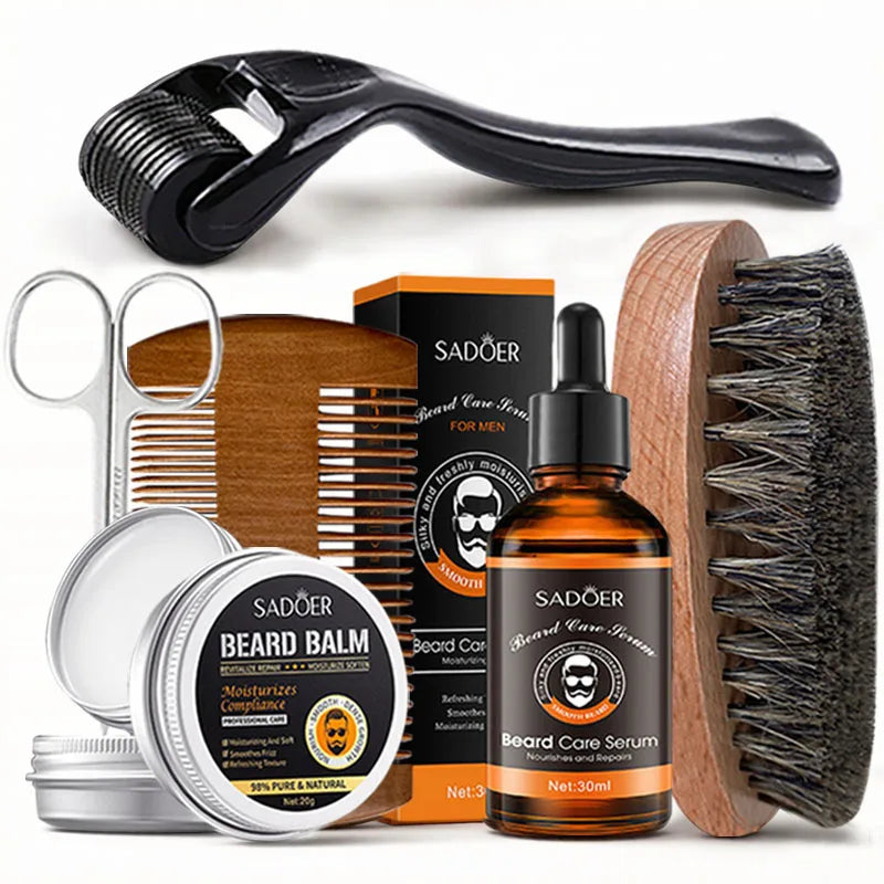 Kit de soin barbe SADOER 6 pièces – CLEVI Paris