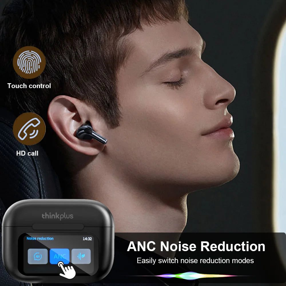 Écouteurs TWS ThinkPlus ANC Écran Tactile Micro HD Gaming – CLEVI Paris