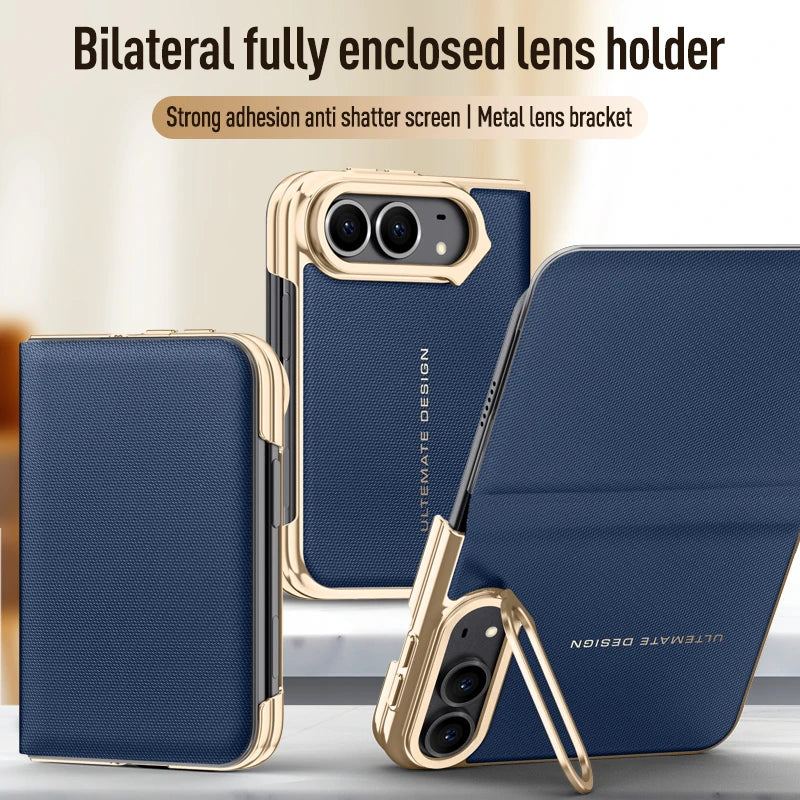 Étui iPhone Duo à rabat et support métal – CLEVI Paris