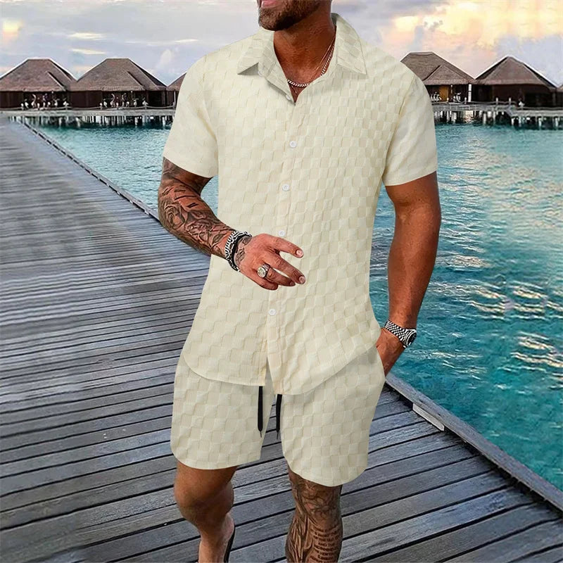 Ensemble homme chemise et bas coordonné – CLEVI Paris