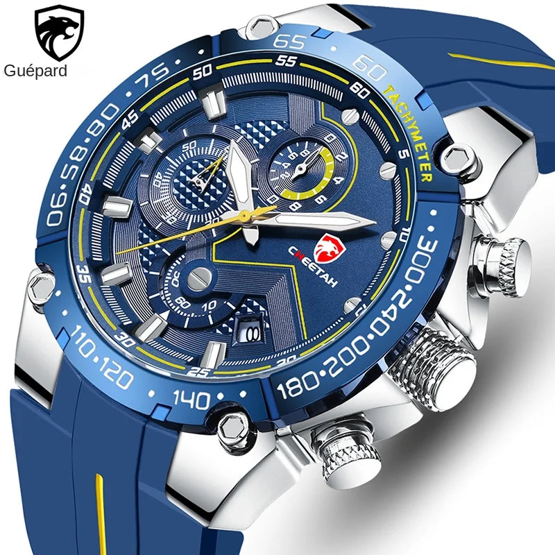 Montre Sport Quartz Chronographe CHEETAH Homme Grand Cadran – CLEVI Paris