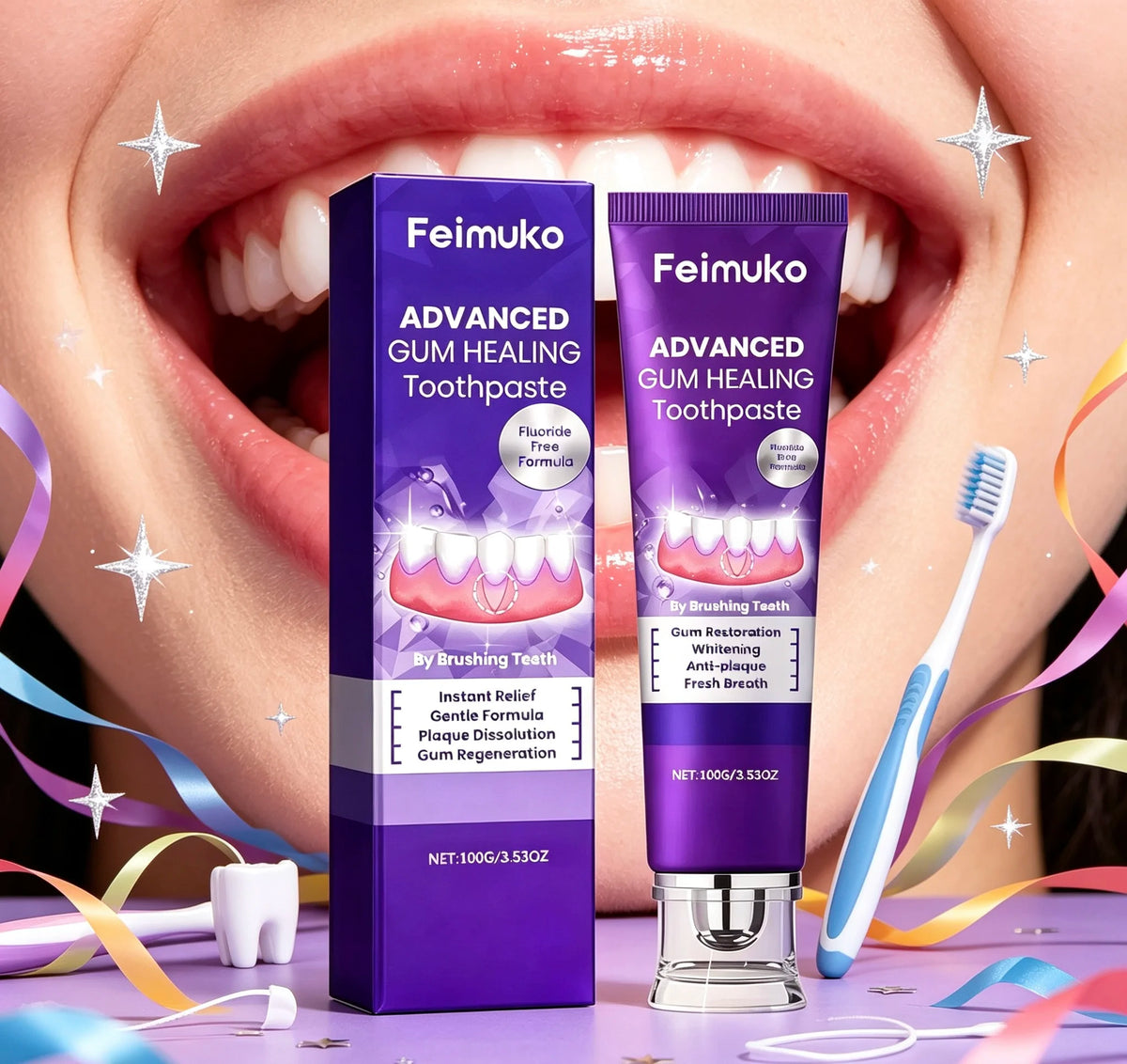 Dentifrice violet soin buccal – CLEVI Paris