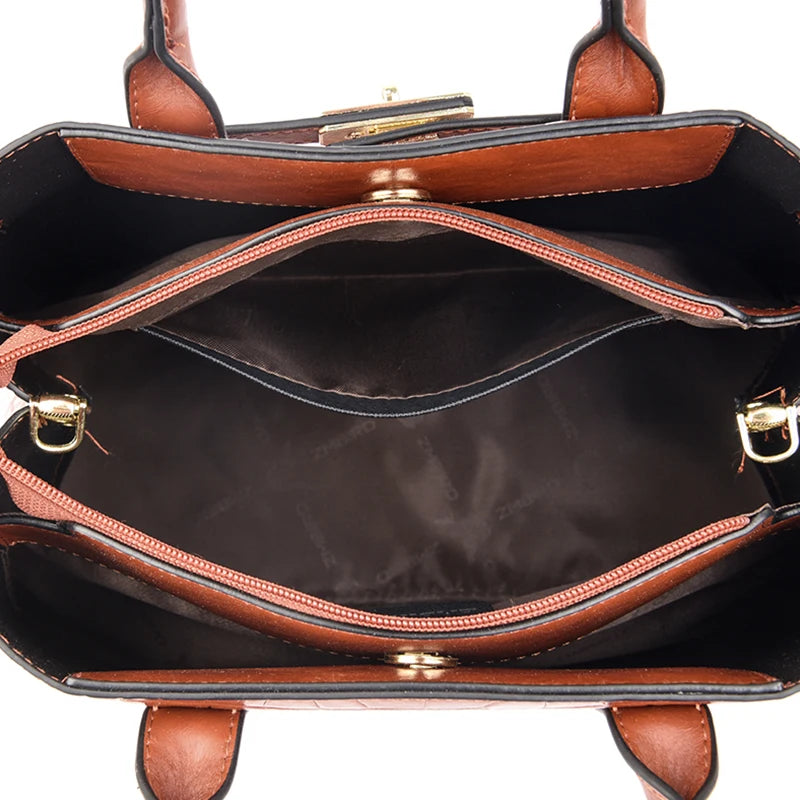 Sac à Main Femme LANYIBAIGE PU Vintage Motif Crocodile 30×12×22cm 5 Coloris – CLEVI Paris