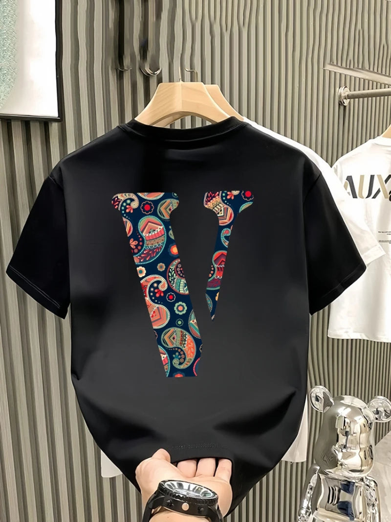 T-Shirt Homme 100% Coton Col Rond Motif Imprimé Fun Casual Été – CLEVI Paris