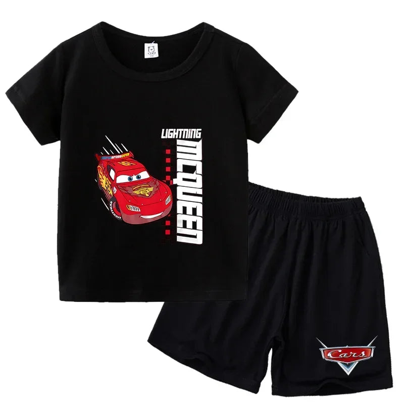 Ensemble enfant Cars T-shirt et short – CLEVI Paris