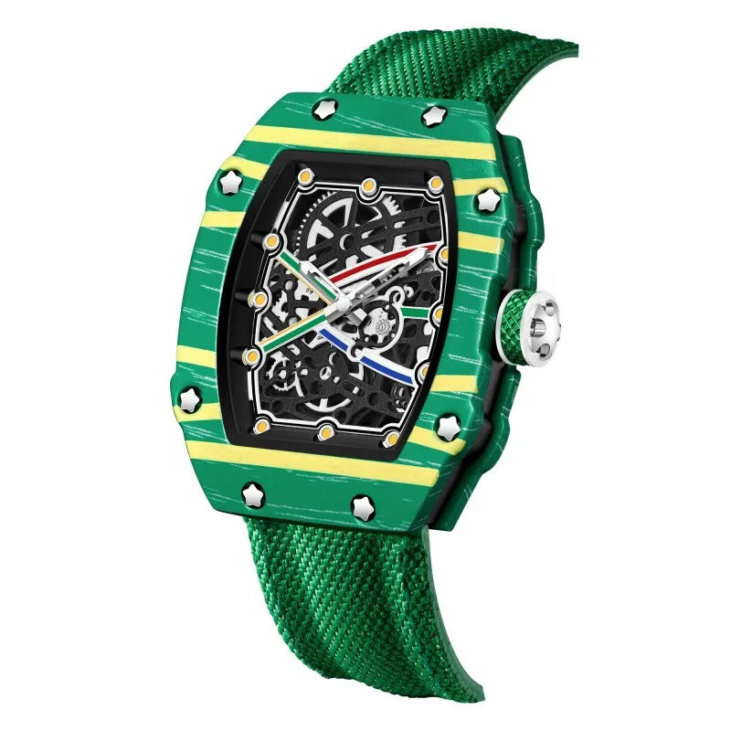 Montre Quartz Unisexe G-2301 – Ultra-Fine Tonneau, Bracelet Nylon & 8 Coloris Sport