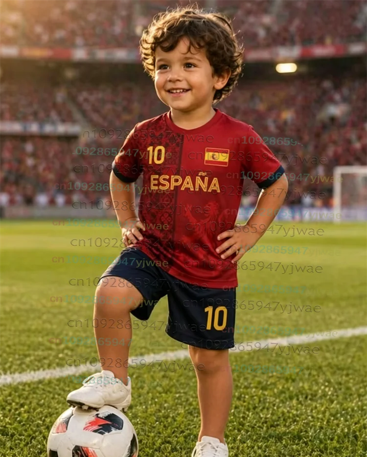 Ensemble football Espagne junior maillot short – CLEVI Paris