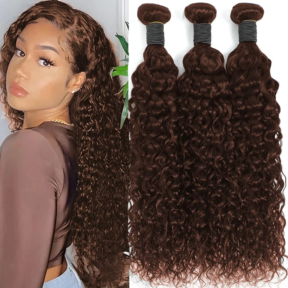 Mèches Water Wave Brun Chocolat Remy Hair – CLEVI Paris