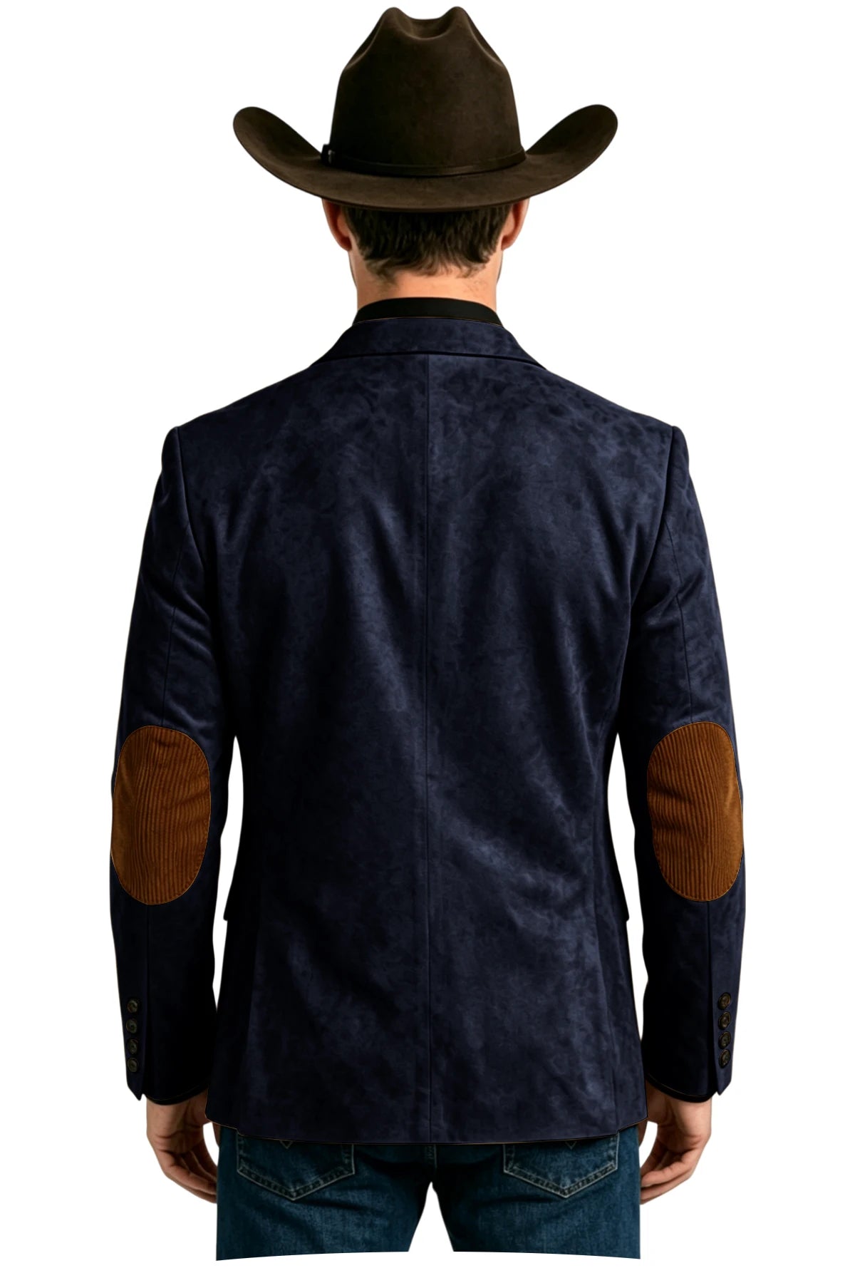 Blazer homme effet daim style western – CLEVI Paris