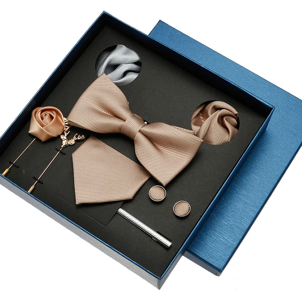 Coffret homme 8 pièces, cravate et accessoires – CLEVI Paris
