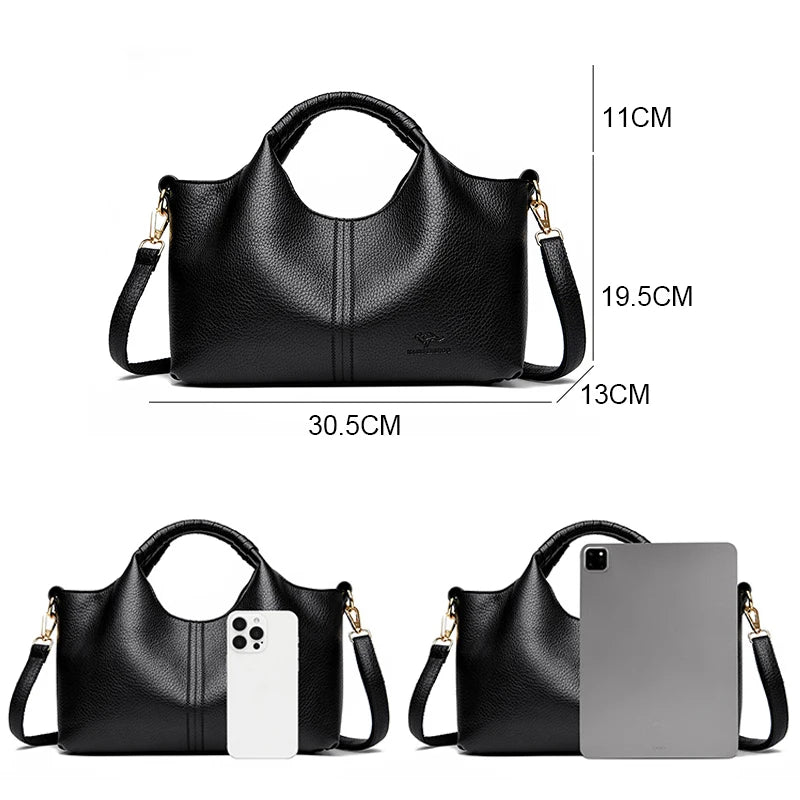Sac Seau Femme Cuir Véritable Bandoulière – CLEVI Paris