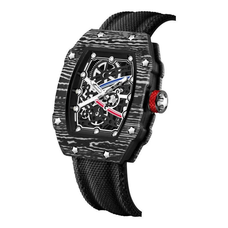 STARPERISH Montre Automatique Japonais Homme Tonneau Ultra-Fin Nylon Lumineux – CLEVI Paris