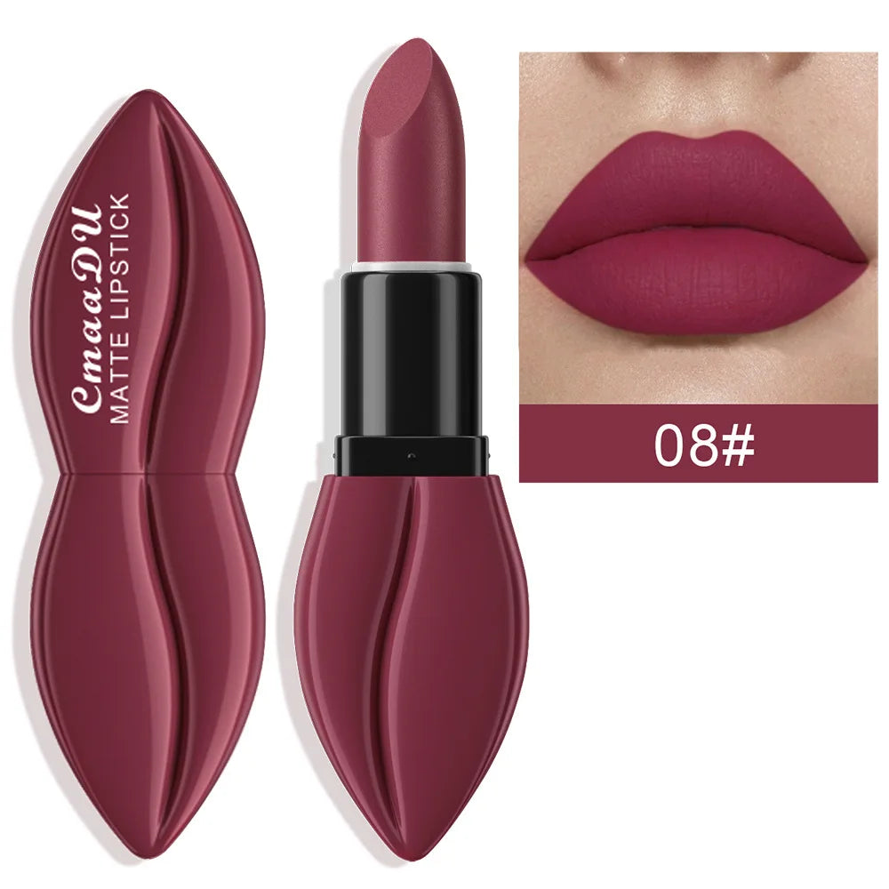 Rouge à Lèvres Mat Waterproof Longue Tenue — Velvet Nude & Pigmenté – CLEVI Paris