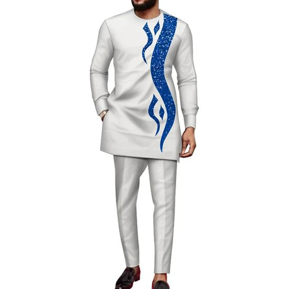 Ensemble Dashiki Homme Col Rond – CLEVI Paris