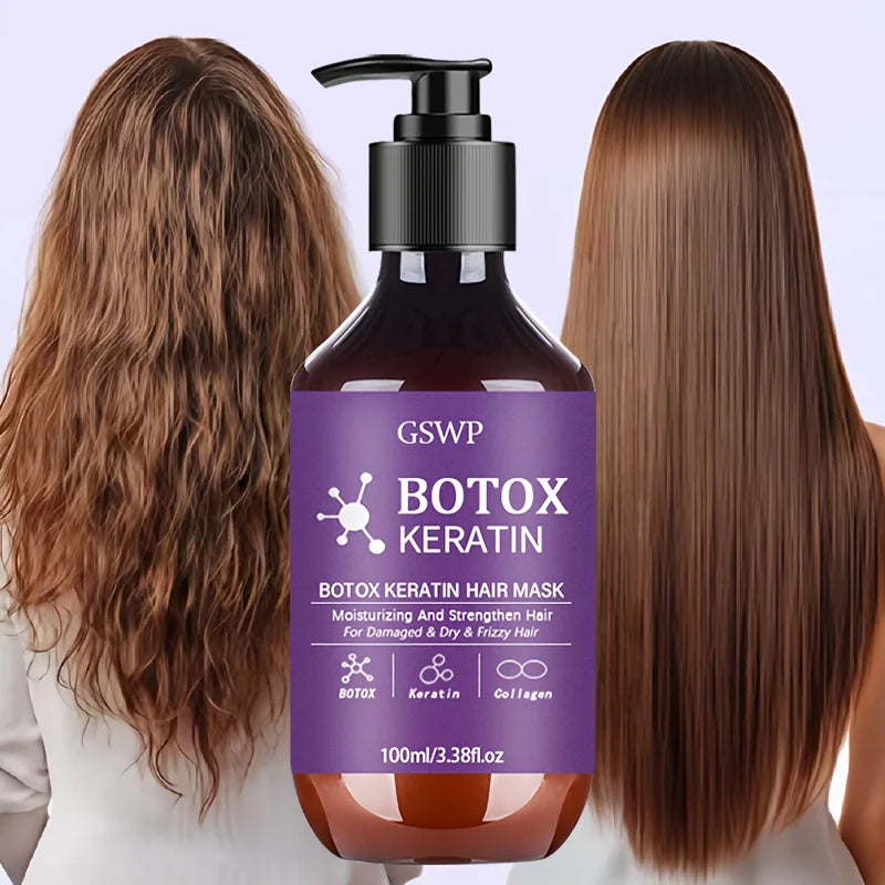 Masque Botox Kératine Collagène Cheveux Réparateur – CLEVI Paris