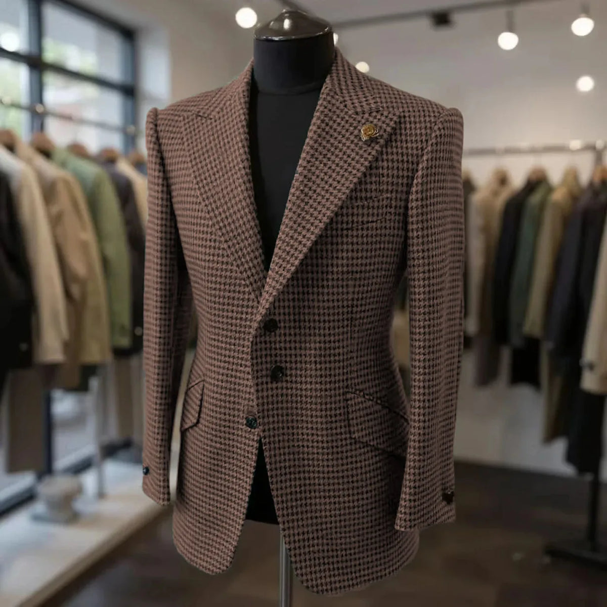 Blazer homme pied-de-poule – CLEVI Paris