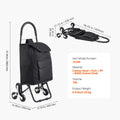 Chariot de courses pliable 36 L monte-escaliers – CLEVI Paris
