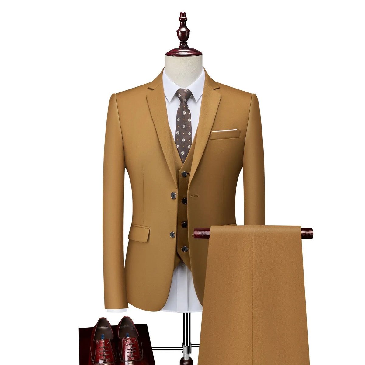 Costume homme 3 pièces en satin – CLEVI Paris