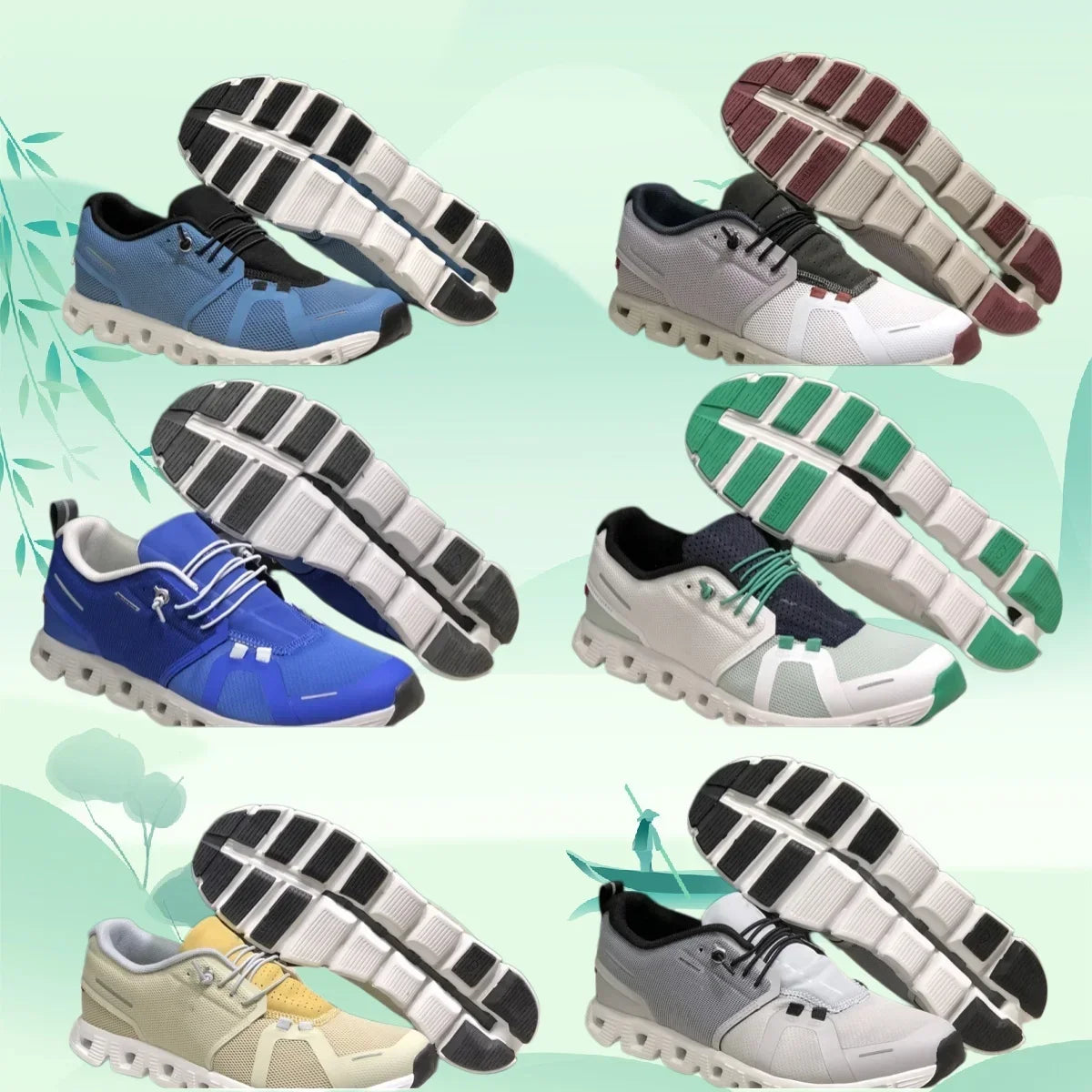 Baskets basses unisexes de sport – CLEVI Paris