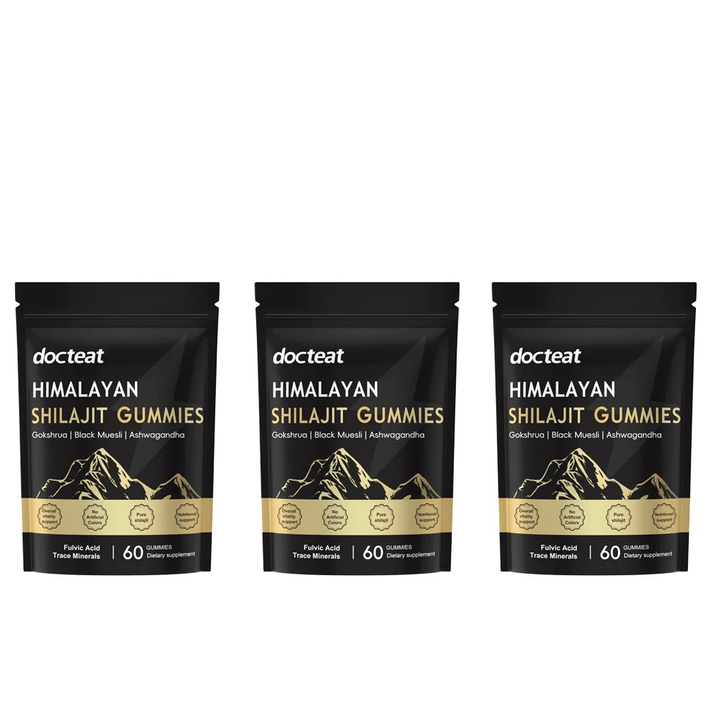 Shilajit, 60 gommes à mâcher – CLEVI Paris