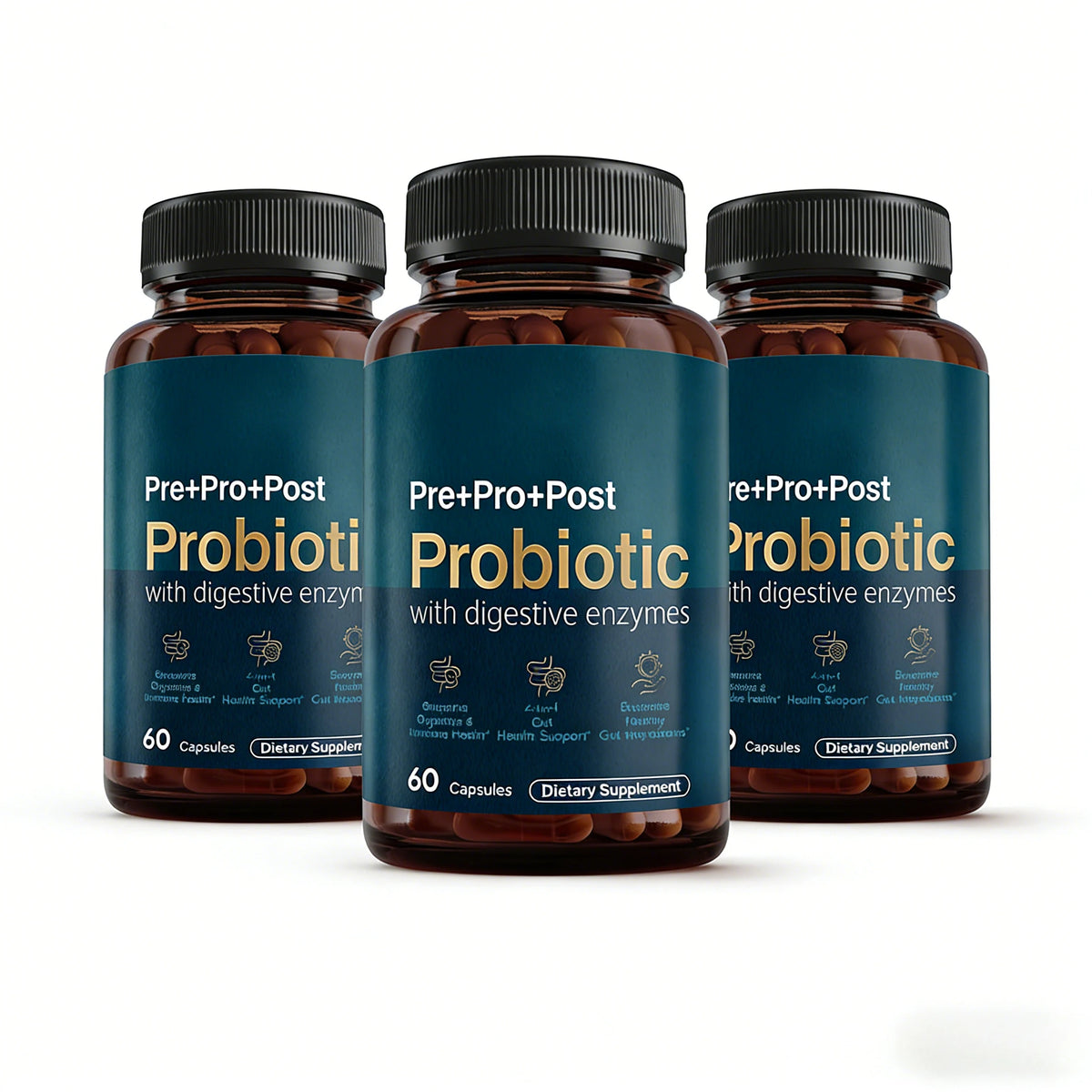 Complexe probiotiques 4-en-1, 60 gélules – CLEVI Paris