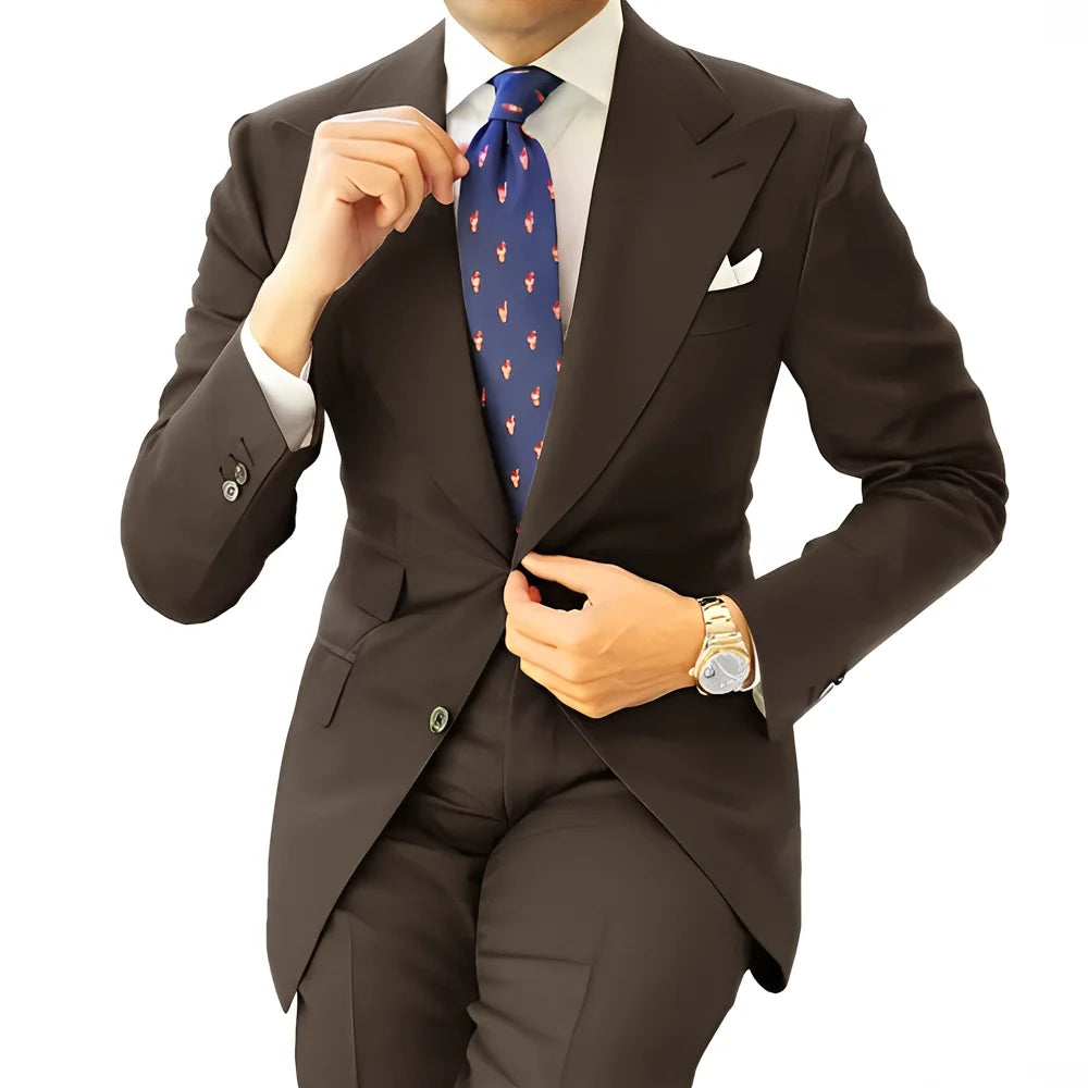 Costume homme formel, coupe droite – CLEVI Paris