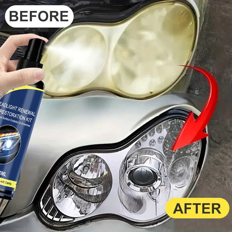 Spray d’entretien pour phares auto 100 ml – CLEVI Paris