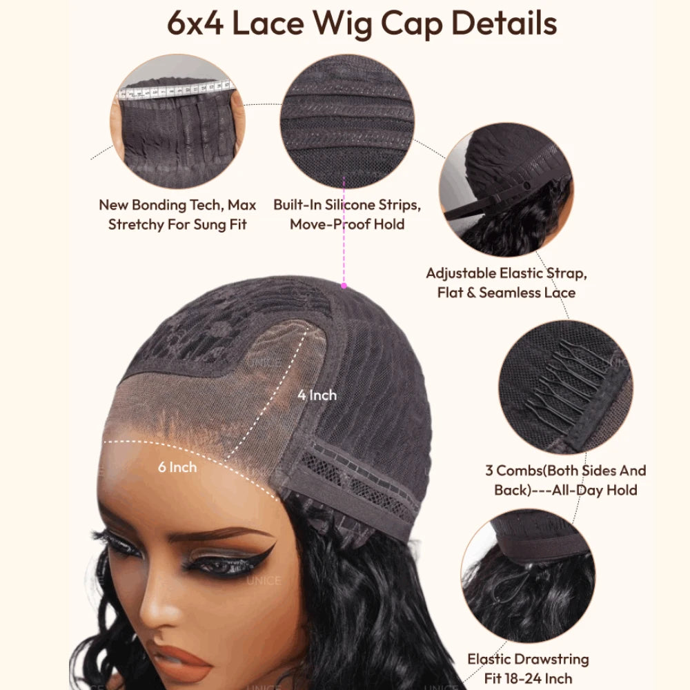 Perruque bob lisse en cheveux humains – CLEVI Paris