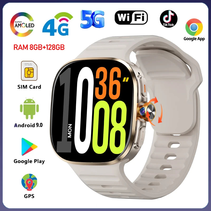 Montre Connectée 4G Android 9.0 Caméra – CLEVI Paris